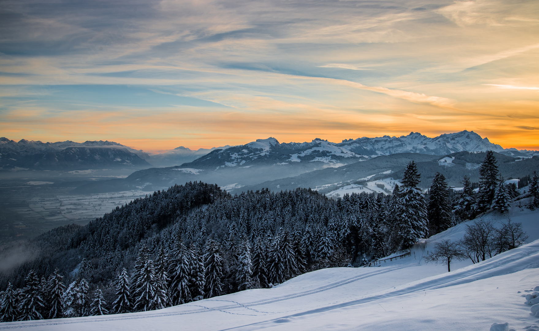 Sonnenuntergang auf dem St.Anton