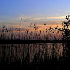 sonnenuntergang auf dem stolpsee bei himmelpfort