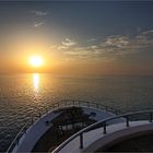Sonnenuntergang auf dem Tauchsafari-Schiff "Miss Nouran"