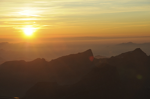 Sonnenuntergang auf dem Titlis