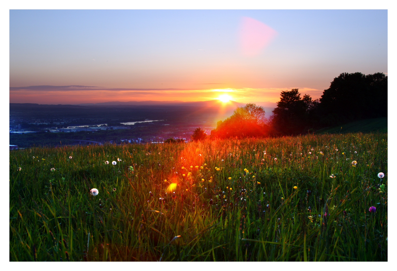 Sonnenuntergang auf dem Tüllinger Nr.2