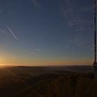 Sonnenuntergang auf dem Üetliberg-Aussichtsturm