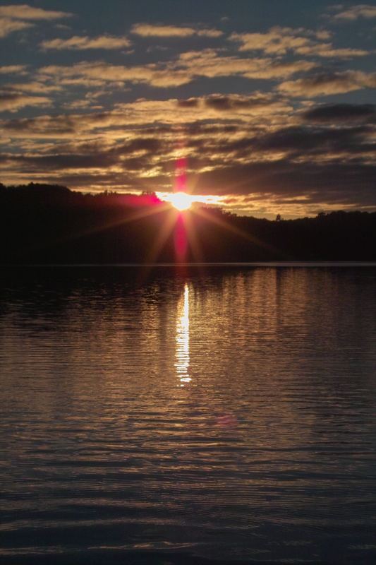 Sonnenuntergang auf dem Wannsee