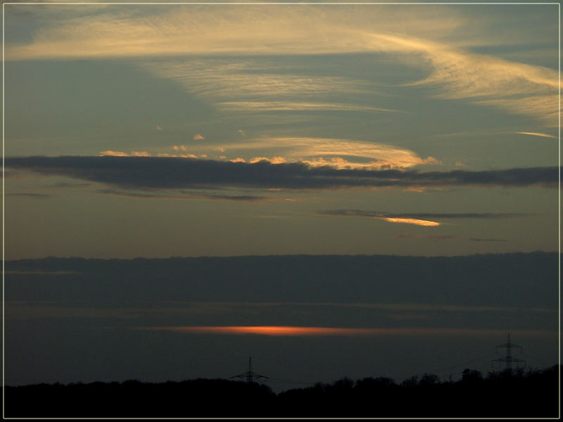 Sonnenuntergang auf dem Westerwald