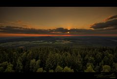 Sonnenuntergang auf dem Wüstegarten