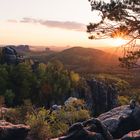 Sonnenuntergang auf den Affensteinen