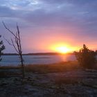 Sonnenuntergang auf den Alandinseln (Finnland 2007)