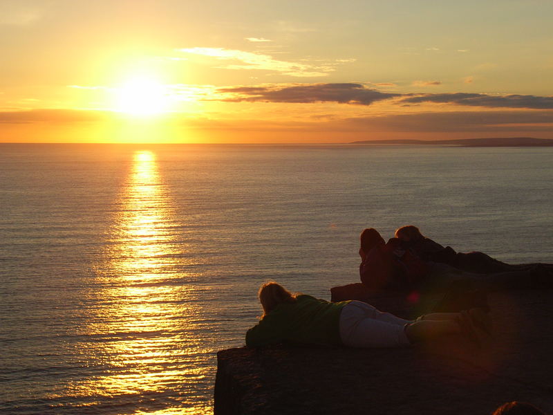 Sonnenuntergang auf den Cliffs of Moher