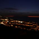 Sonnenuntergang auf den kanarischen Inseln( Blick von La Guancha nach La Palma)