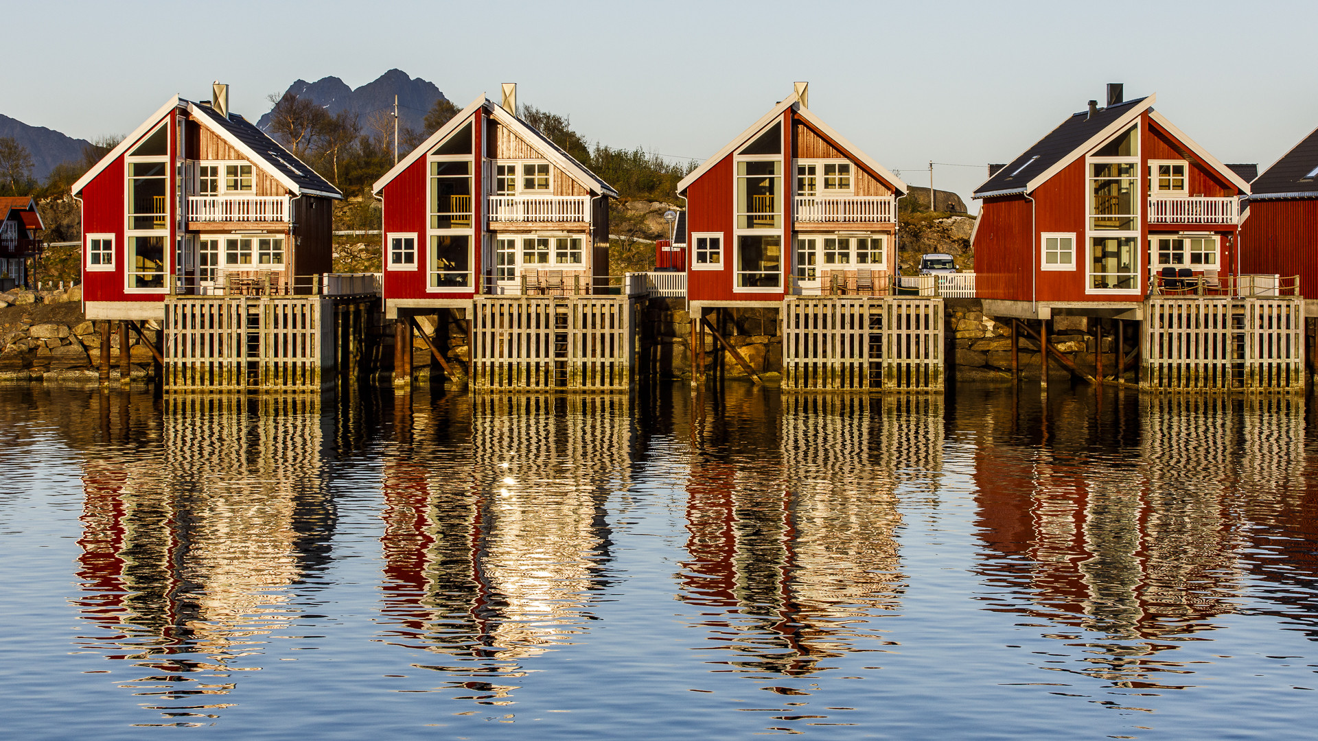 Sonnenuntergang auf den Lofoten