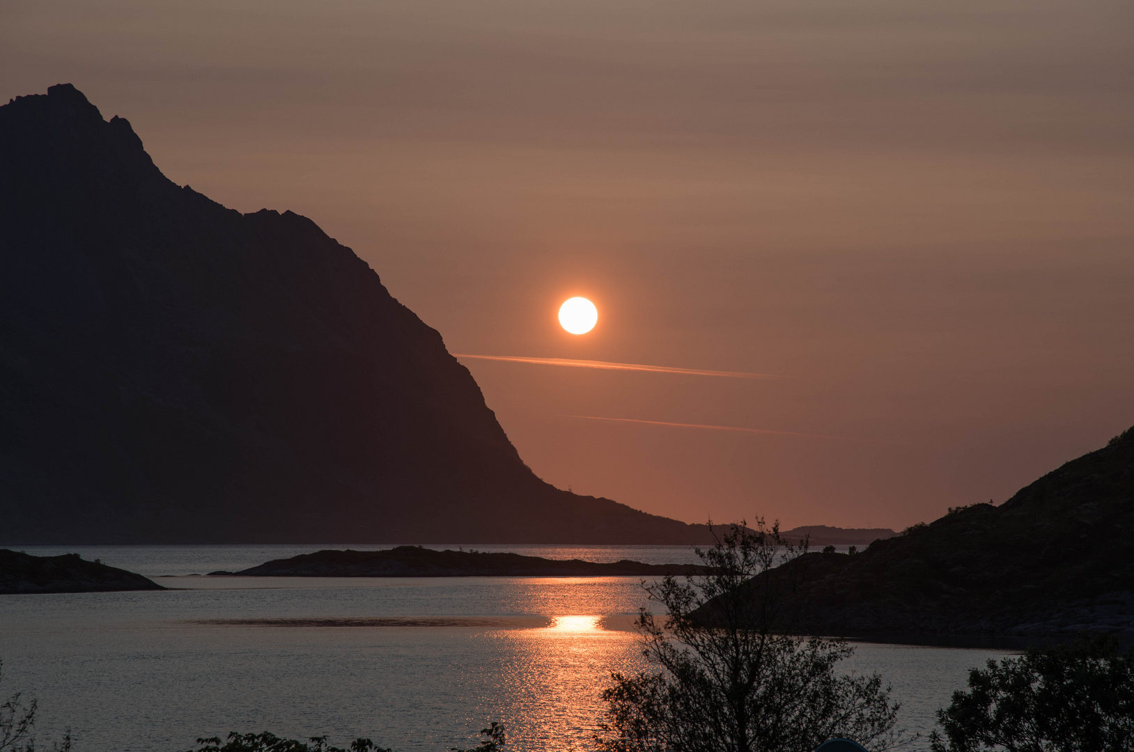 Sonnenuntergang auf den Lofoten