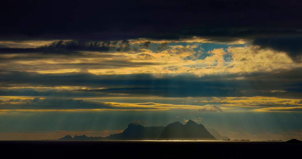 Sonnenuntergang auf den Lofoten