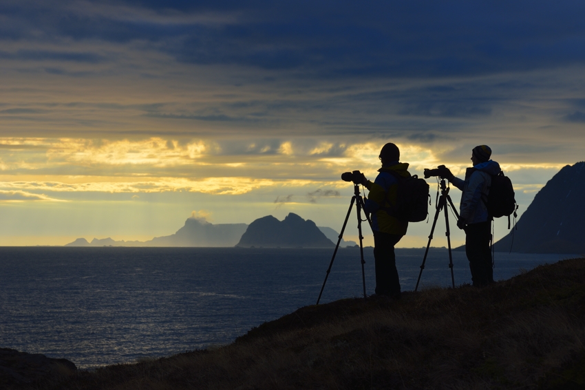 Sonnenuntergang auf den Lofoten, NATURBLICK-Fotoexkursion 2014