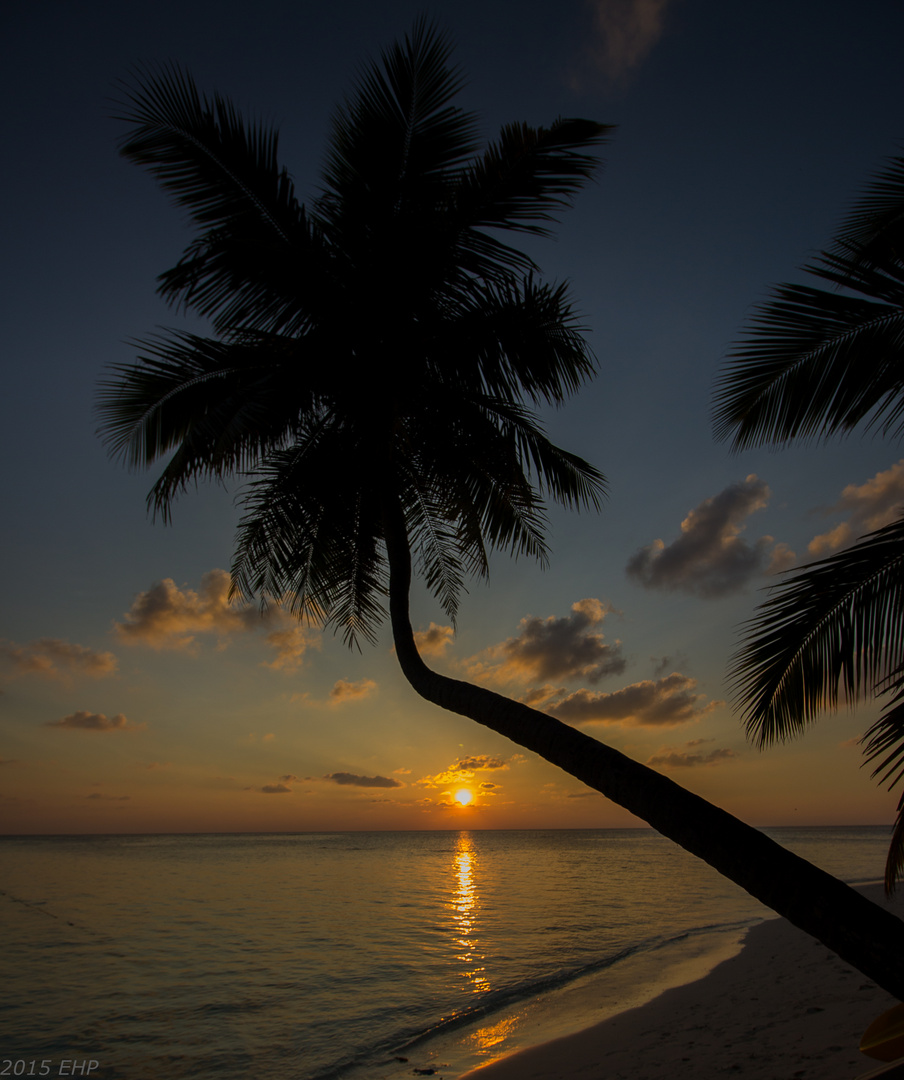 Sonnenuntergang auf den Malediven