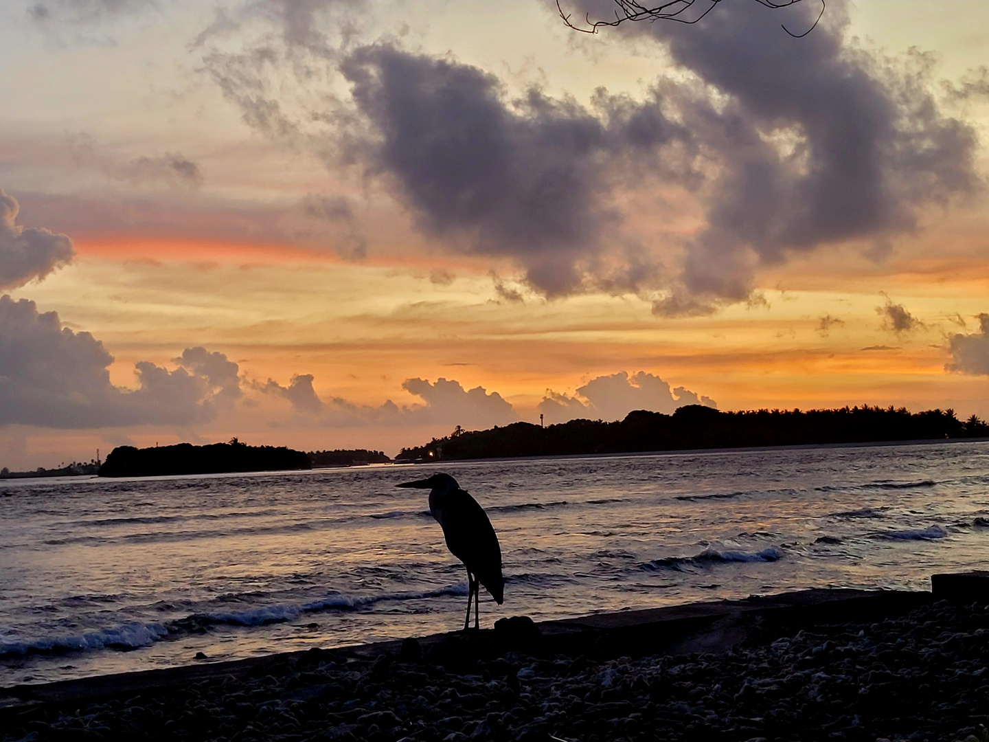 Sonnenuntergang auf den Malediven 