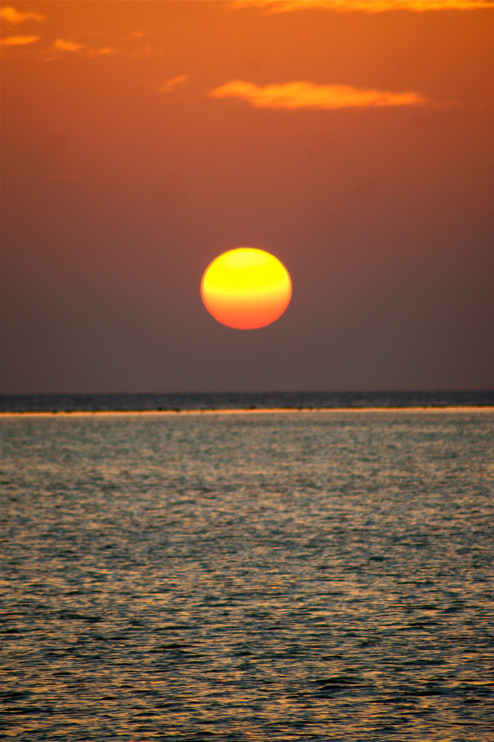 Sonnenuntergang auf den Malediven