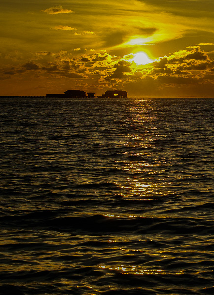 Sonnenuntergang auf den Malediven