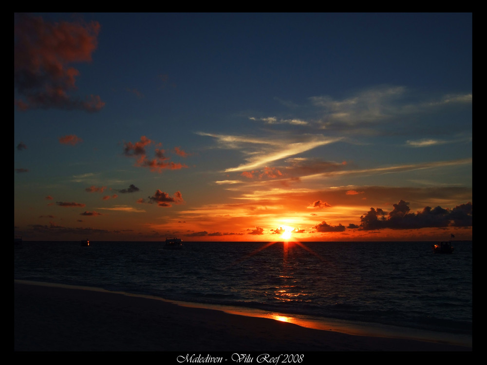 Sonnenuntergang auf den Malediven - Die Zweite