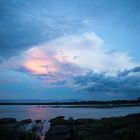 Sonnenuntergang auf den Mekong