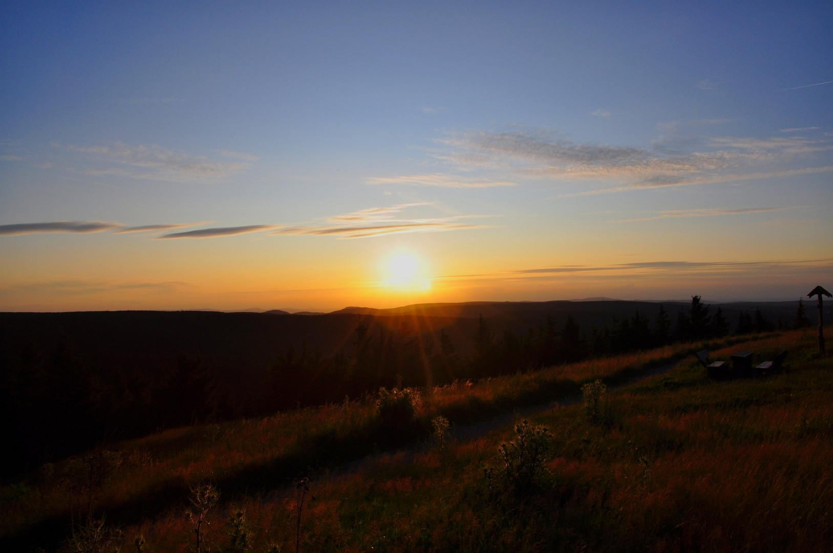 Sonnenuntergang auf den Schneekopf 1