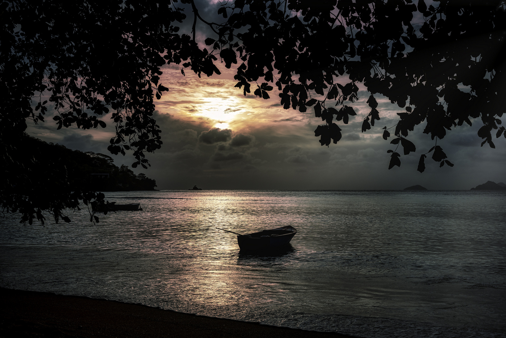 Sonnenuntergang auf den Seychellen