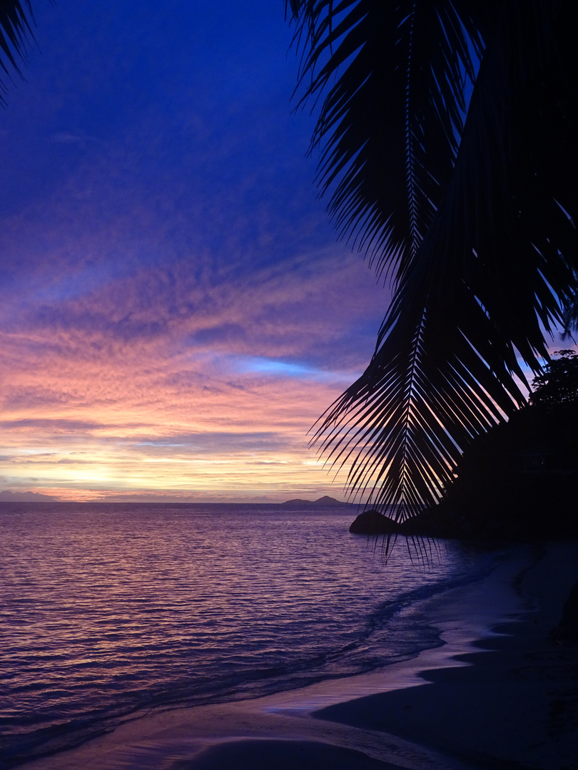 Sonnenuntergang auf den Seychellen