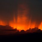 sonnenuntergang auf der A 71