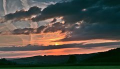 Sonnenuntergang auf der Almert.