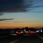 Sonnenuntergang auf der Autobahn 2