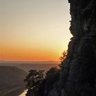 Sonnenuntergang auf der Bastei