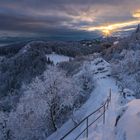 Sonnenuntergang auf der Belchenflue