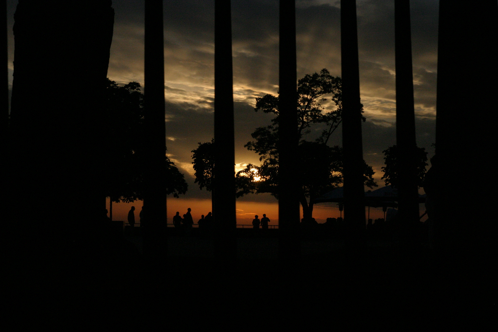 Sonnenuntergang auf der Buga in Koblenz