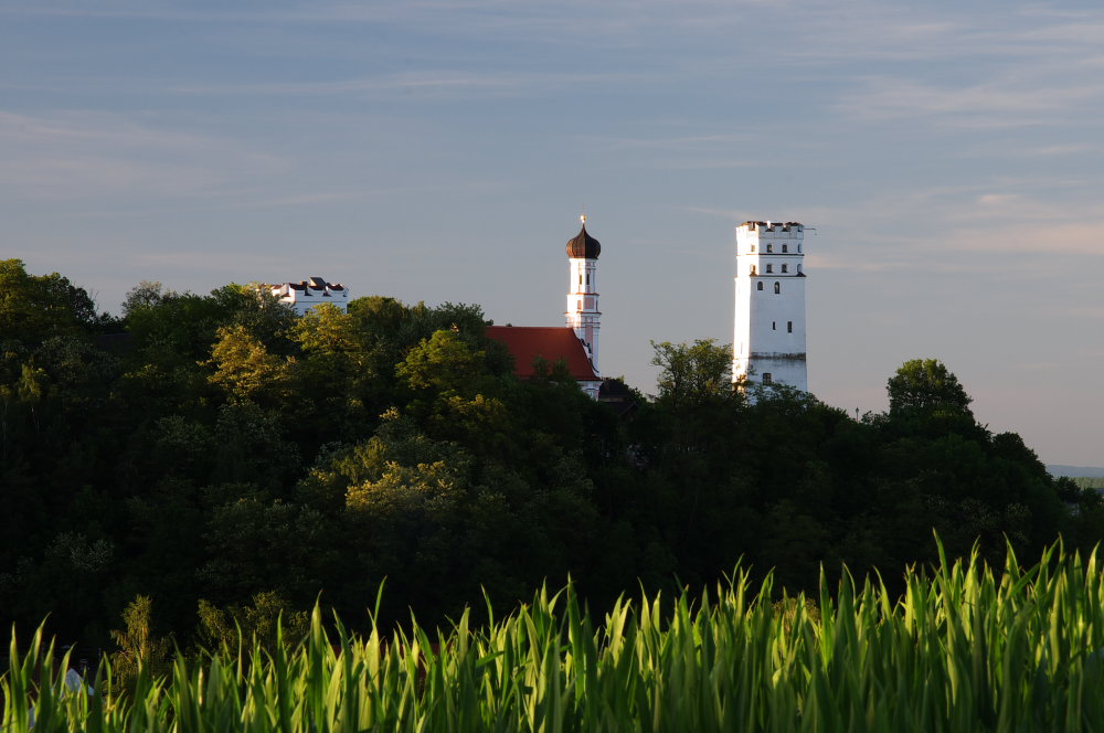 Sonnenuntergang auf der Burg