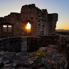 Sonnenuntergang auf der Burg Neudahn