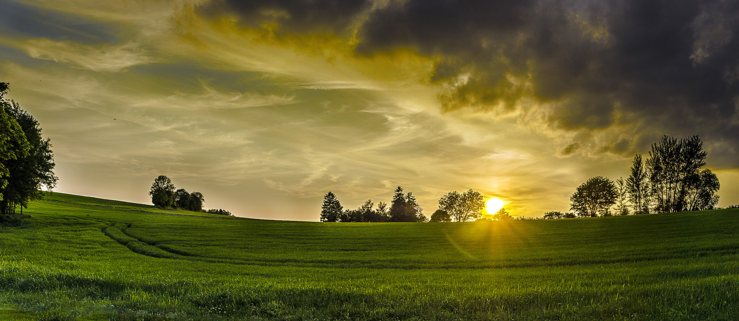 Sonnenuntergang auf der Dörfeler Höhe