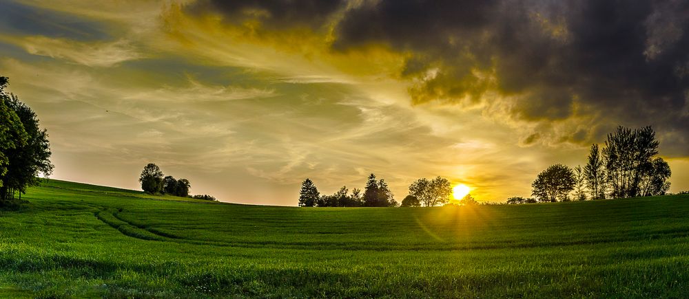 Sonnenuntergang auf der Dörfeler Höhe