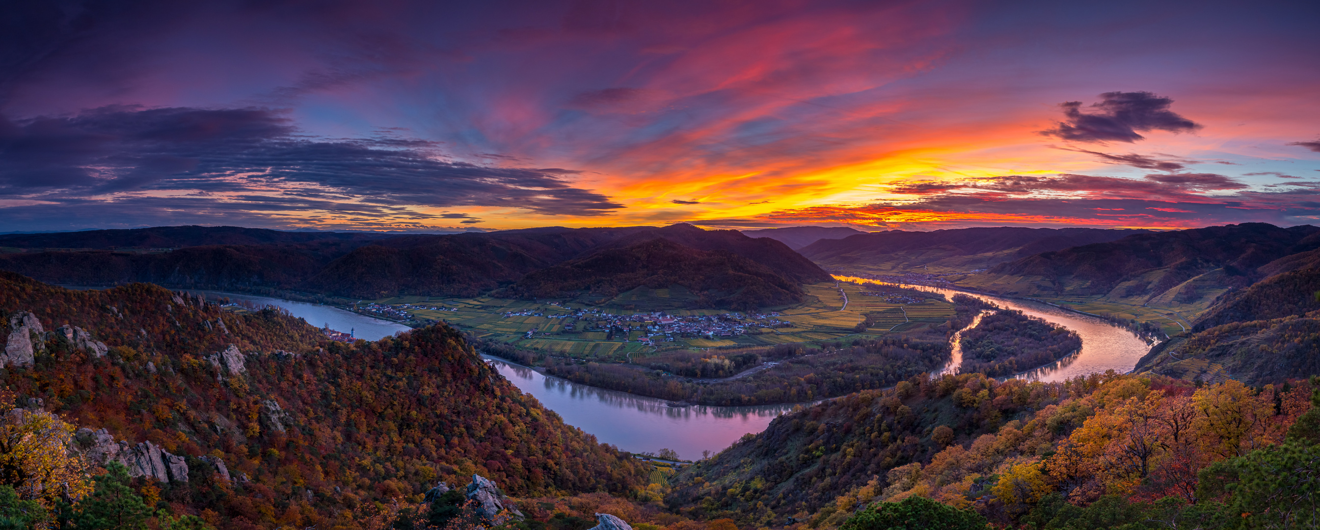 Sonnenuntergang auf der Dürnsteiner Kanzel