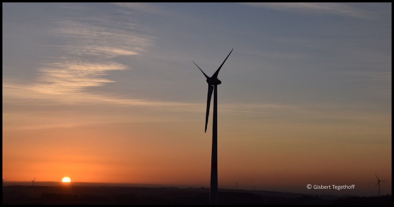 Sonnenuntergang auf der Egge bei Bad Driburg