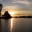 Sonnenuntergang auf der Eider