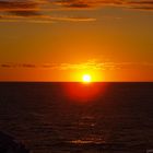 Sonnenuntergang auf der Fahrt nach Spitzbergen