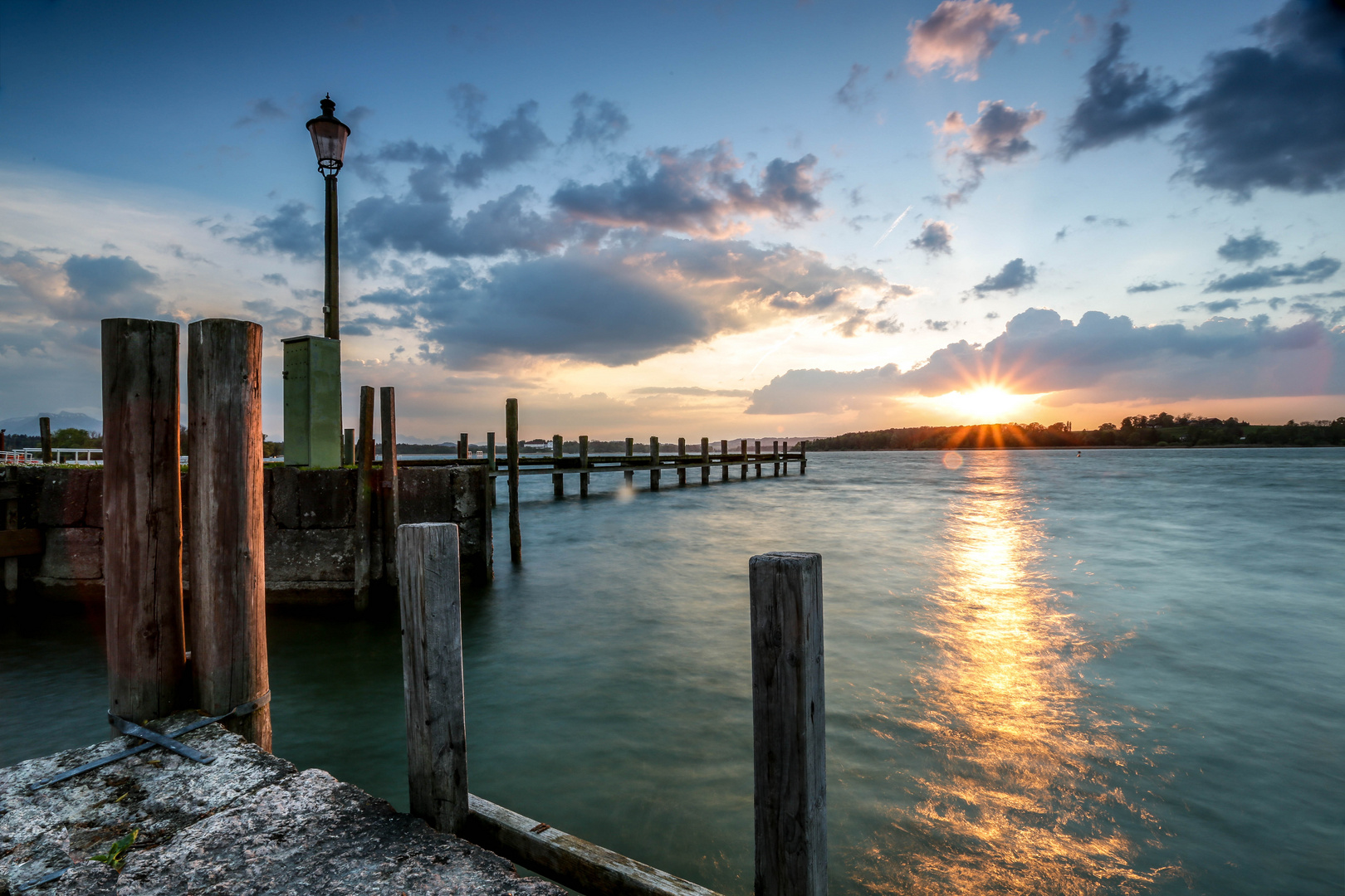 Sonnenuntergang auf der Fraueninsel