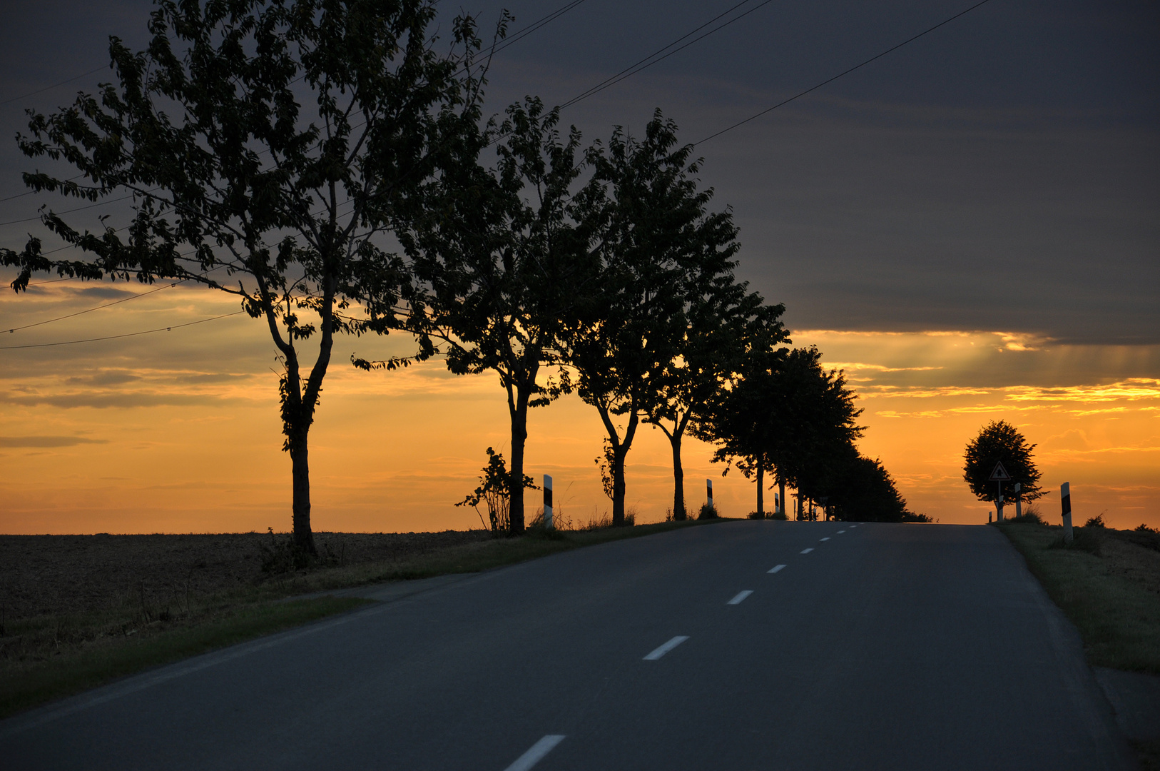 Sonnenuntergang auf der Haar