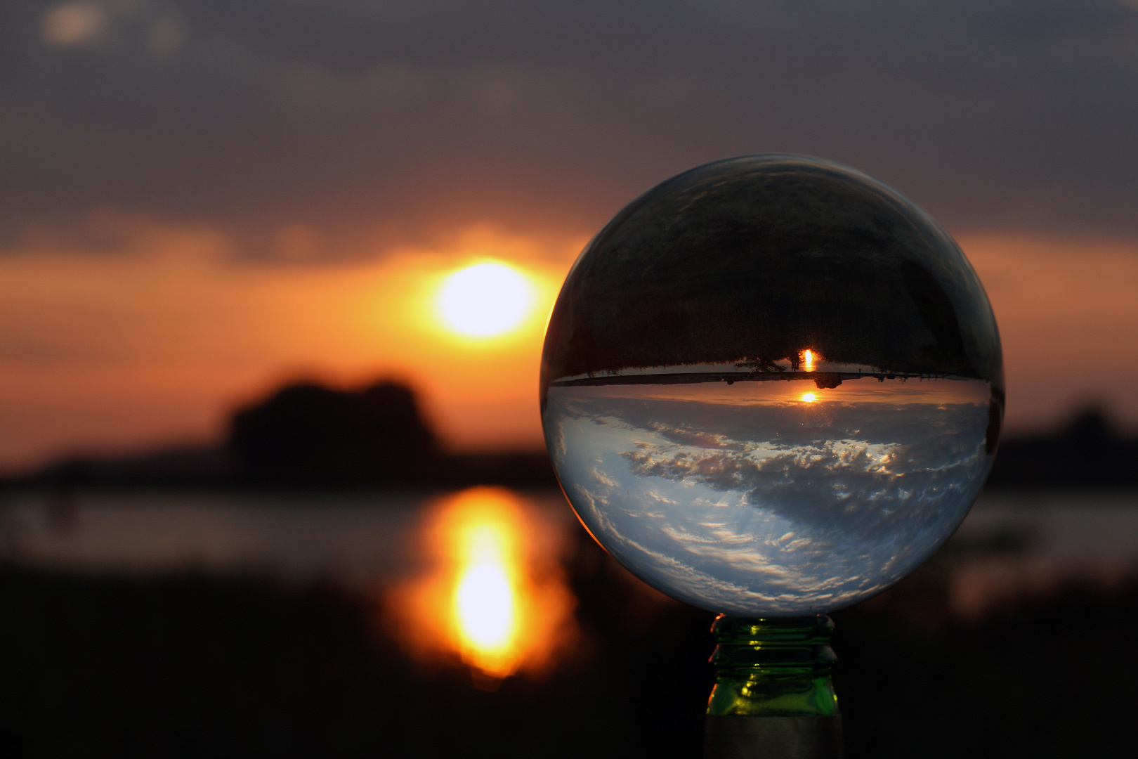 Sonnenuntergang auf der Halbinsel Peenemünde