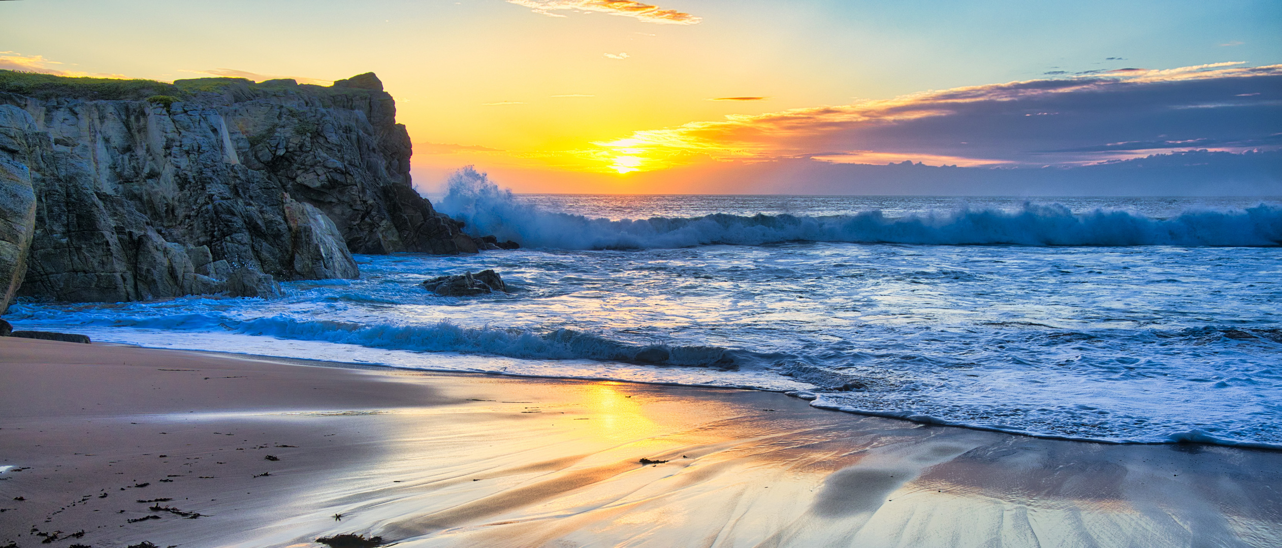 Sonnenuntergang auf der Halbinsel Quiberon