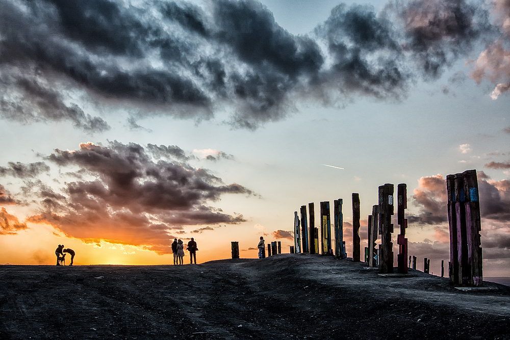 Sonnenuntergang auf der Halde