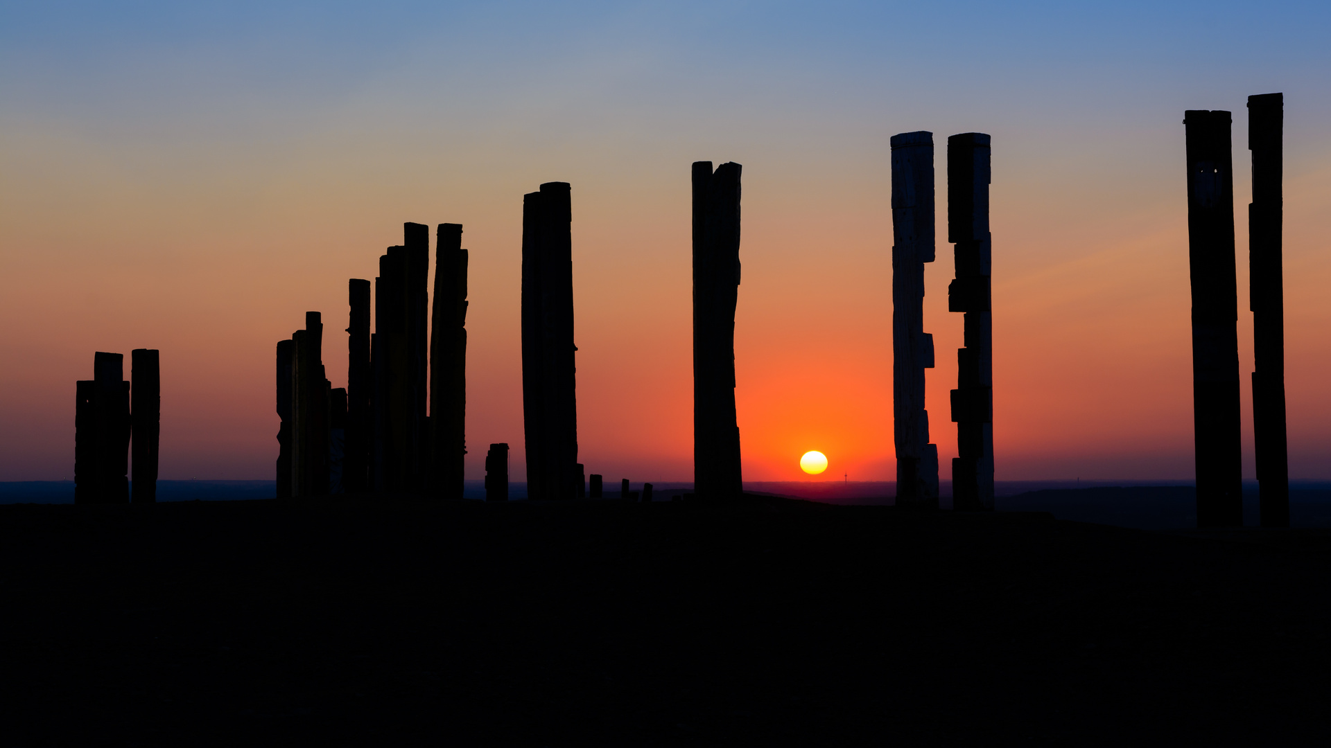 Sonnenuntergang auf der Halde