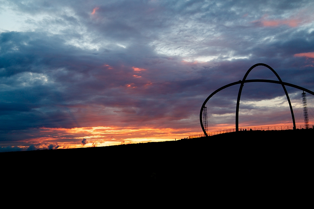 Sonnenuntergang auf der Halde Hoheward