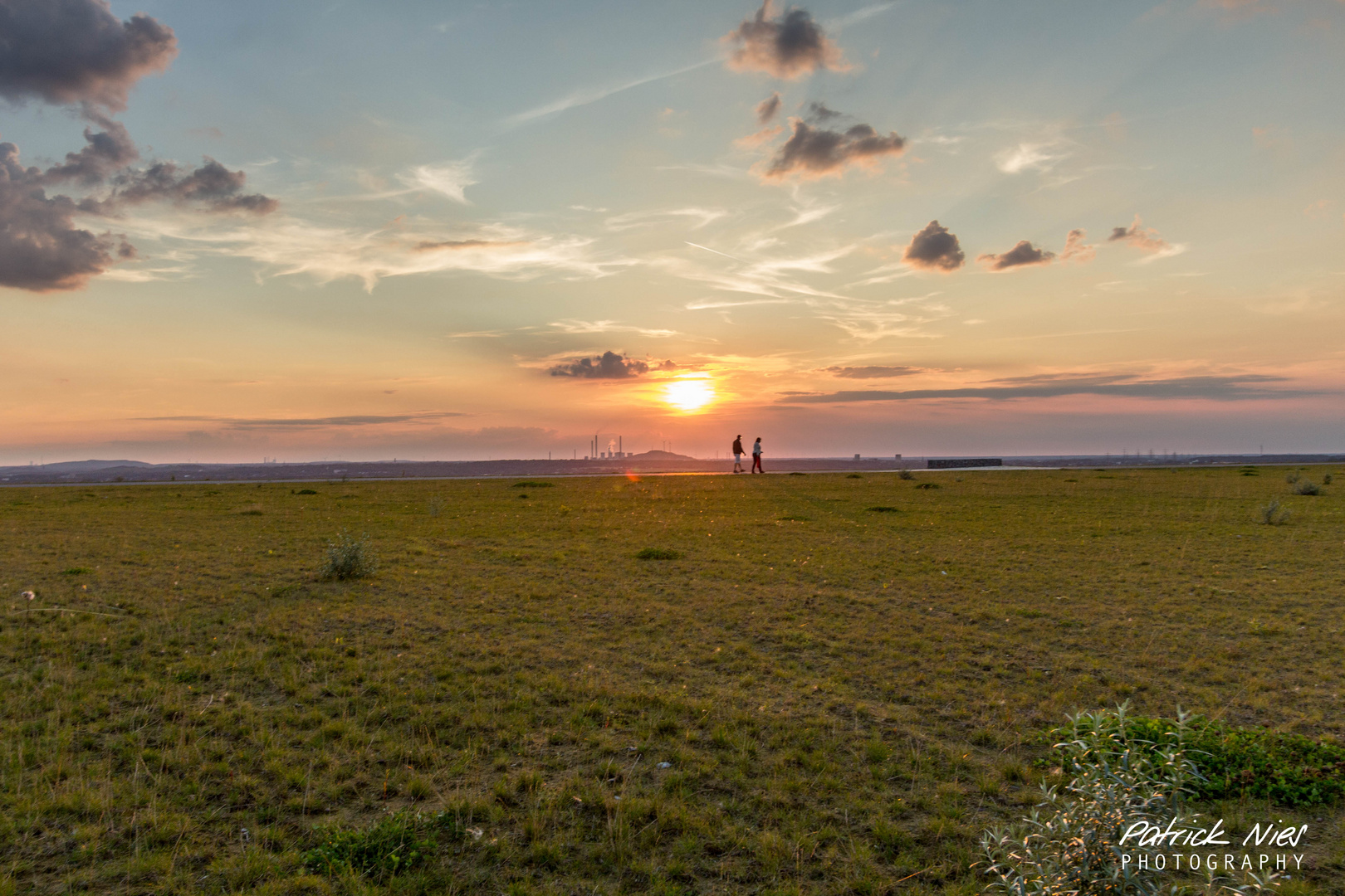 Sonnenuntergang auf der Halde Hoheward