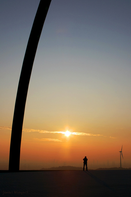 Sonnenuntergang auf der Halde Hoheward