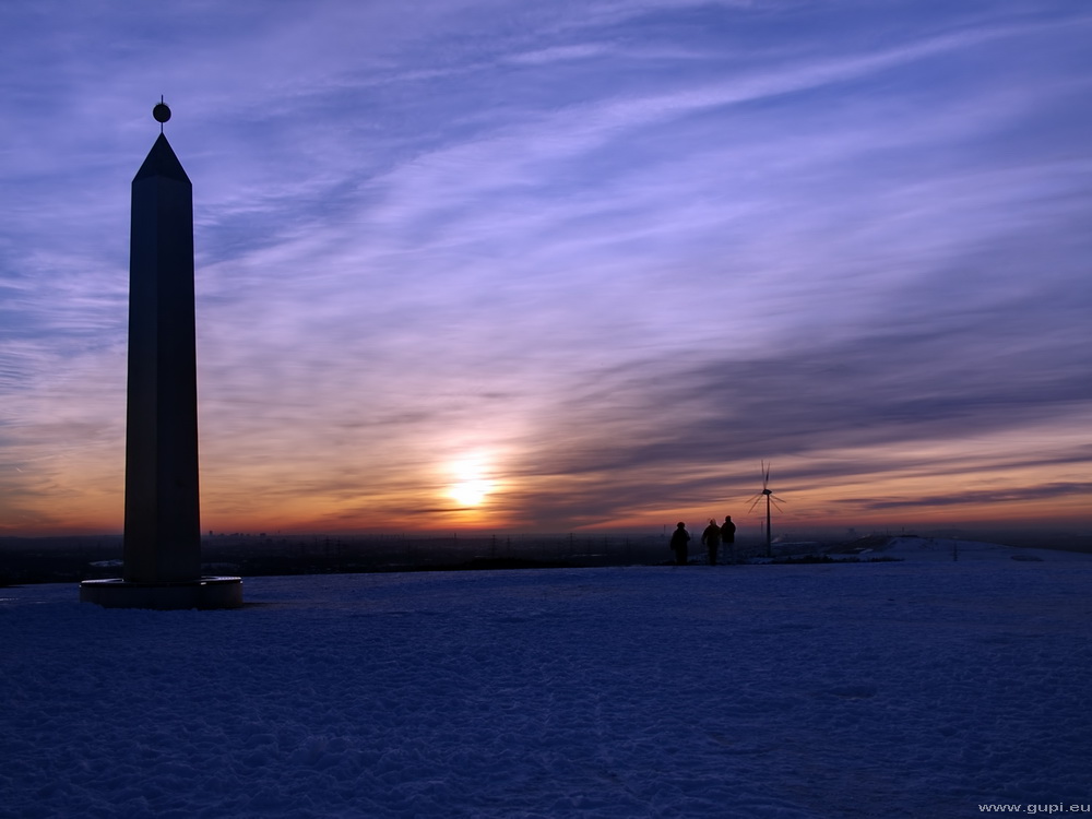 Sonnenuntergang auf der Halde Hoheward / Recklinghausen